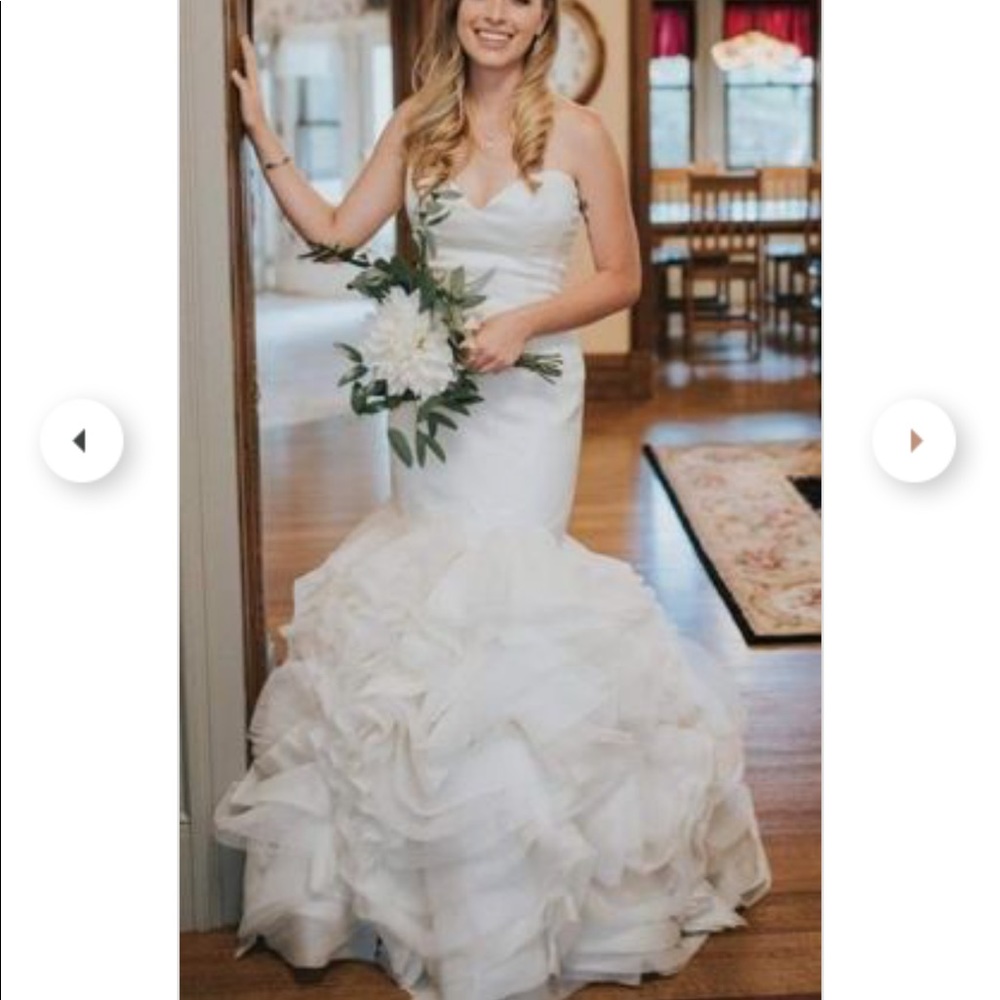 NWOT 💯 Silk Ivory Wedding Gown Street 6 More pics $7k